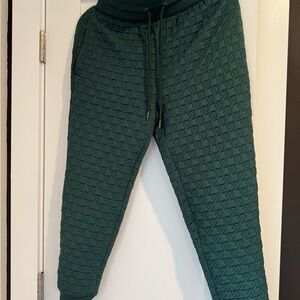 Lou & Grey Forest Green Patterned Joggers